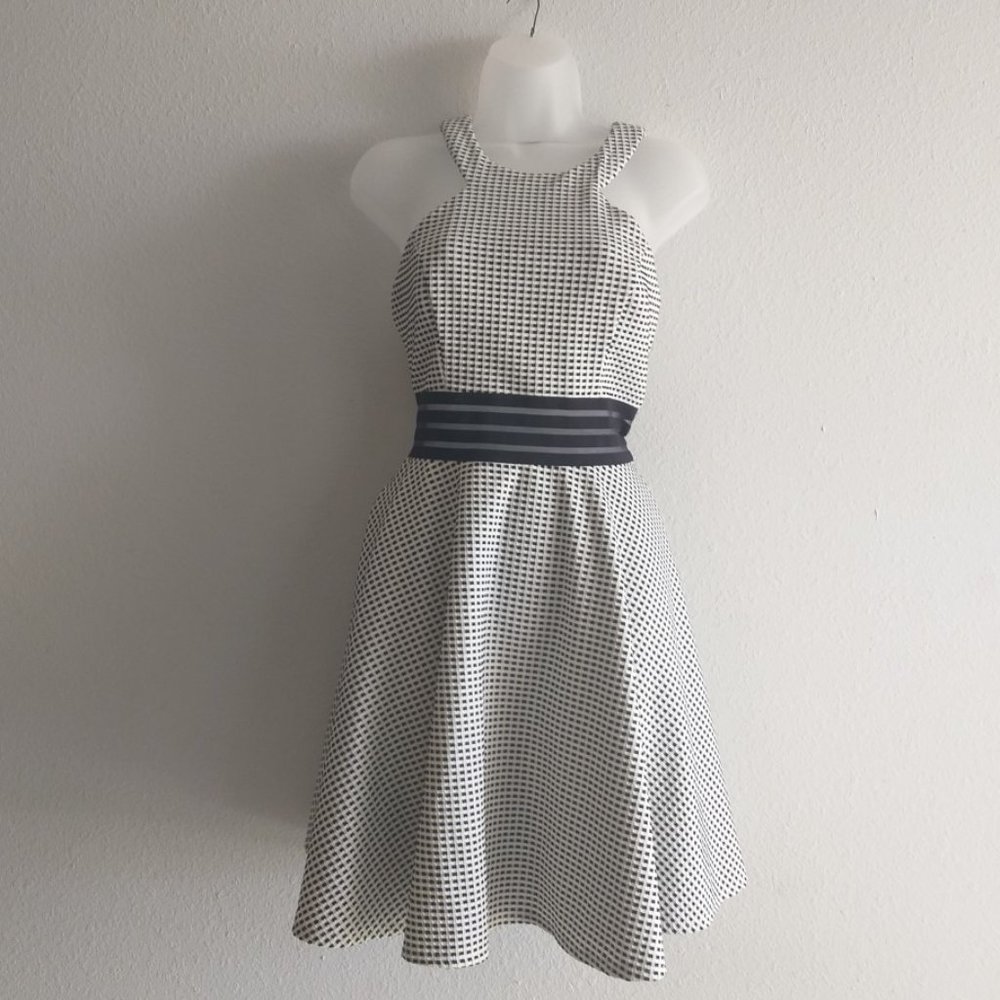 CITY STUDIO JUNIORS ILLUSION WAIST FIT& FLARE DRES